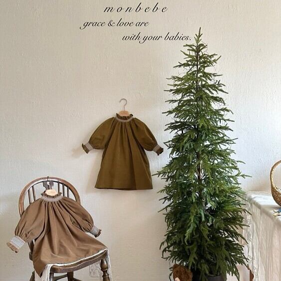 《予約》monbebe ¨ charlotte smoked dress