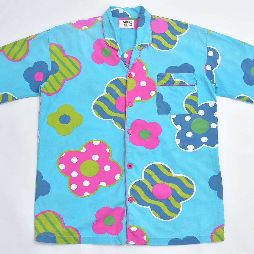 レディース 古着 ヴィンテージ vintage シャツ パジャマシャツ 柄 総柄 