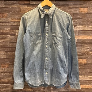 RRL INDIGO CHECK WORK SHIRT