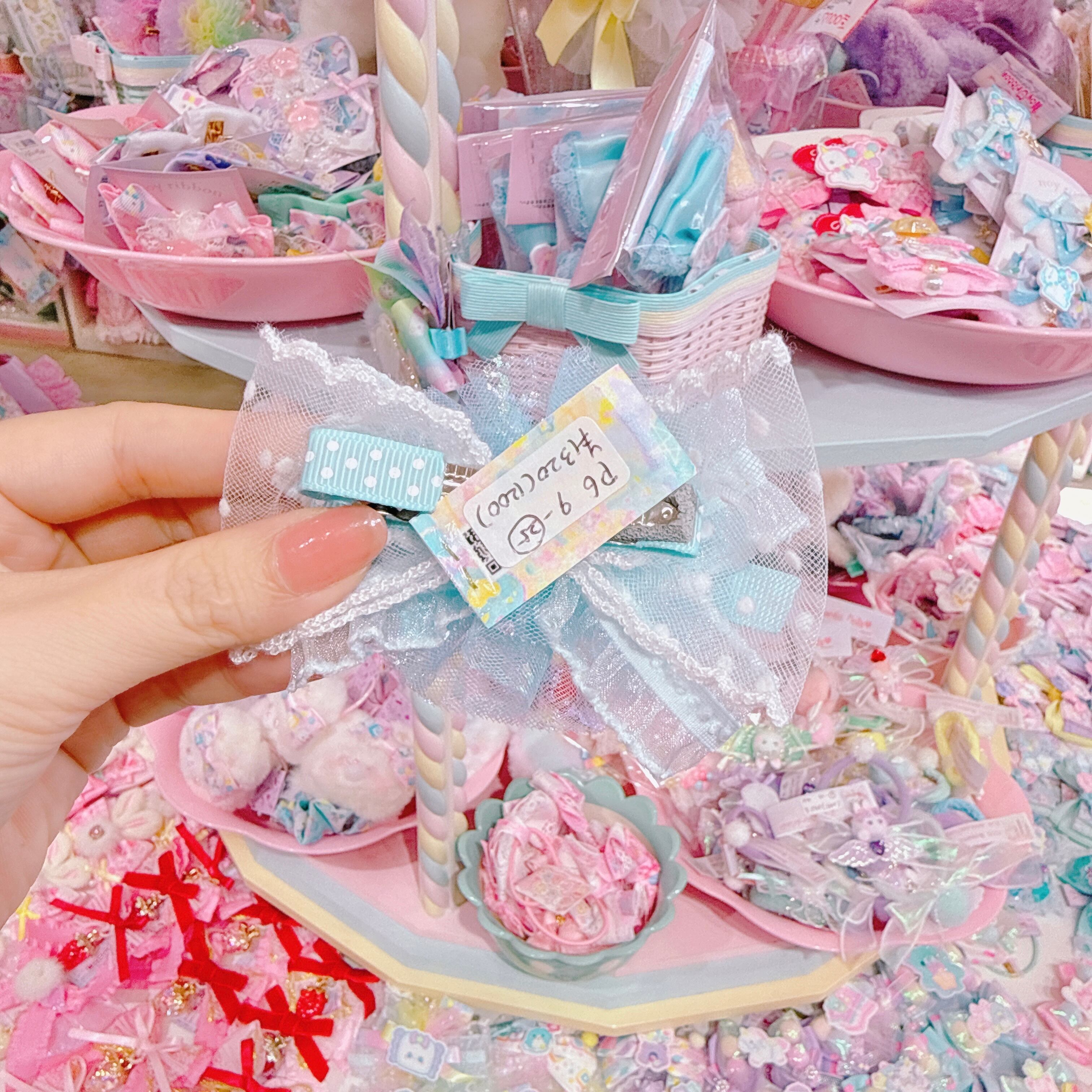 【P6】9-25チュールヘアクリップ