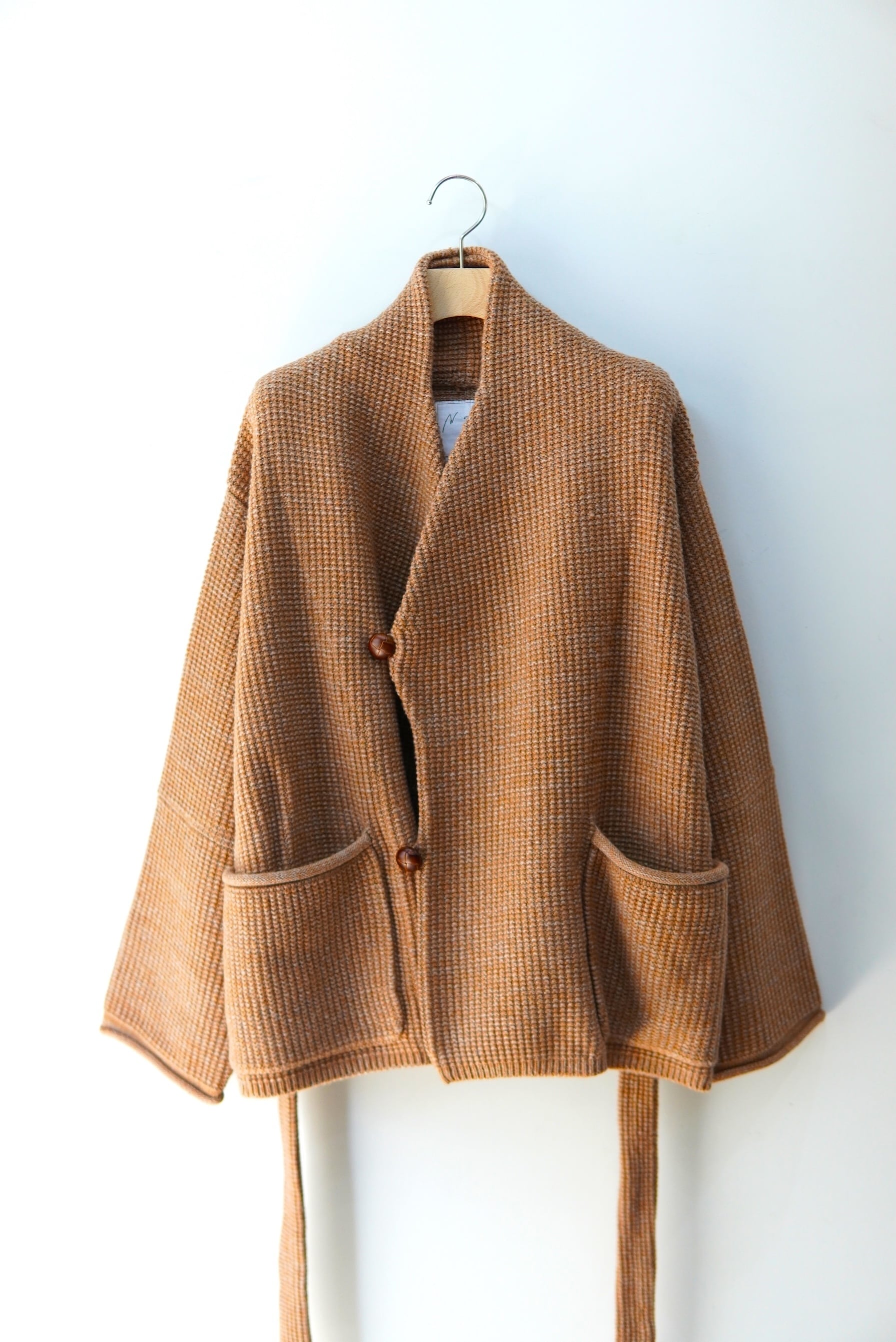 ANCELLM / SHAWL COLLAR KNIT CARDIGAN / ANC-KN27