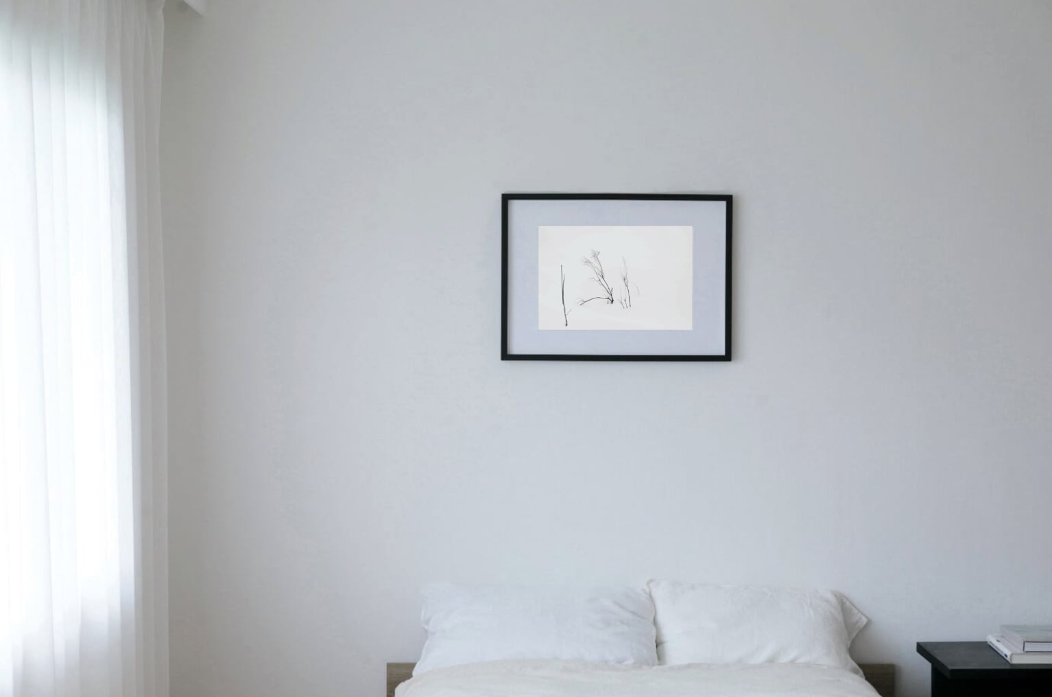 Minimalism #1 black wooden frame 50cm×70cm付き ( L )