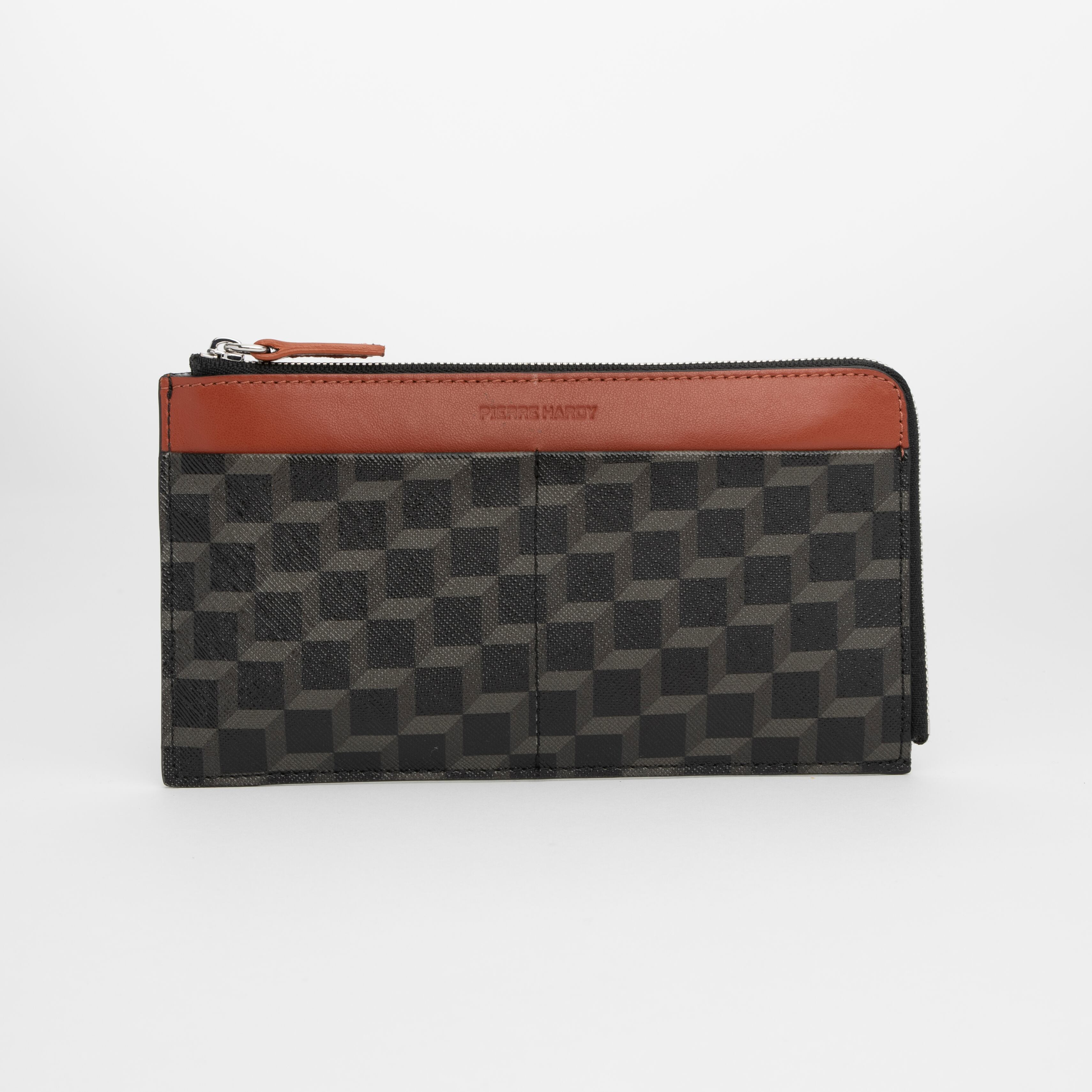 PIERRE HARDY MAXI WALLET BLACK BLACK RUST
