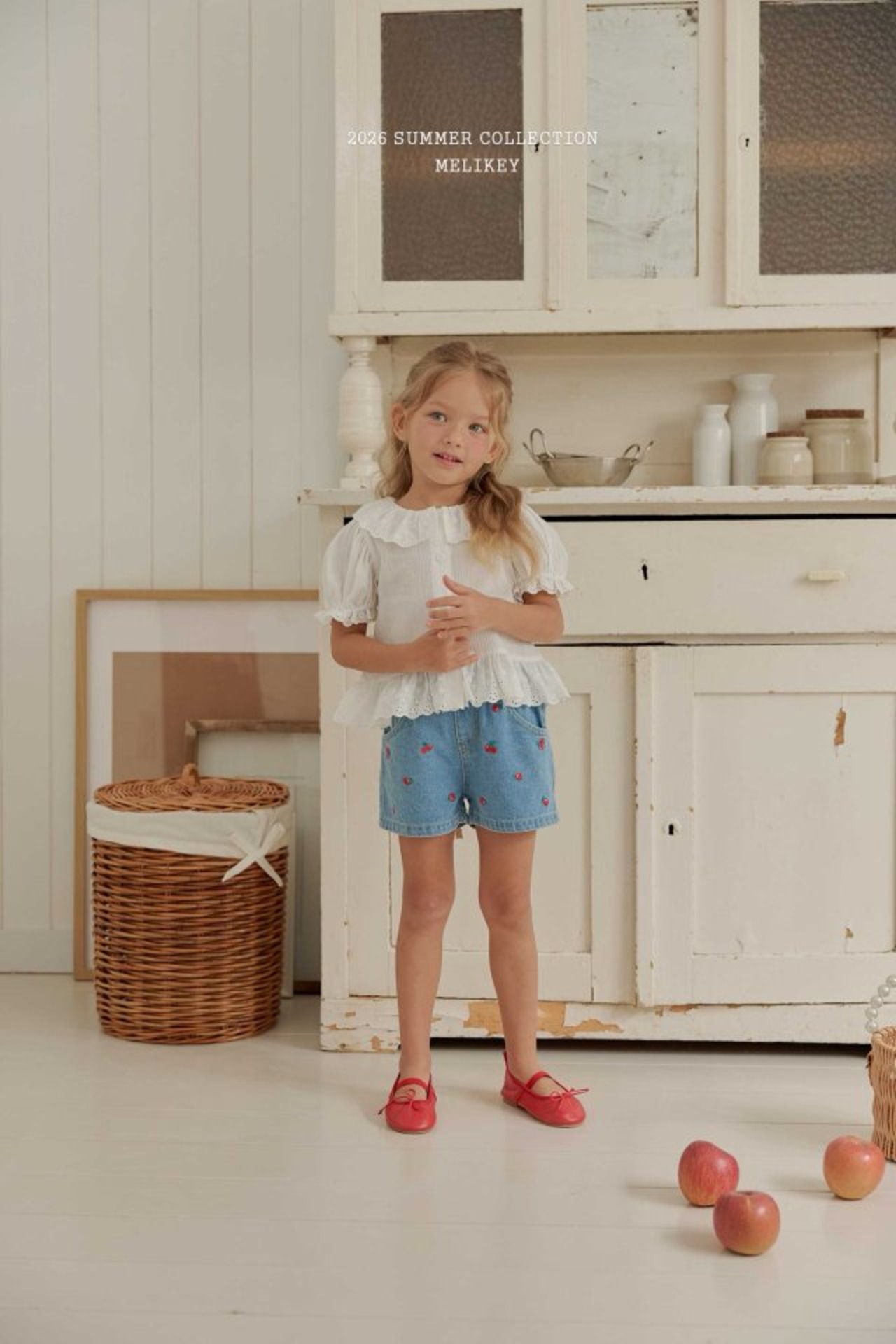 [MELIKEY] Mini Cherry Shorts (JS/JM) / [미라이키] 미니앵두반바지 (JS/JM)