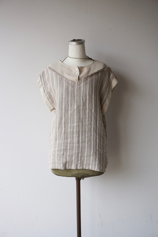 【monoya】linen pullover