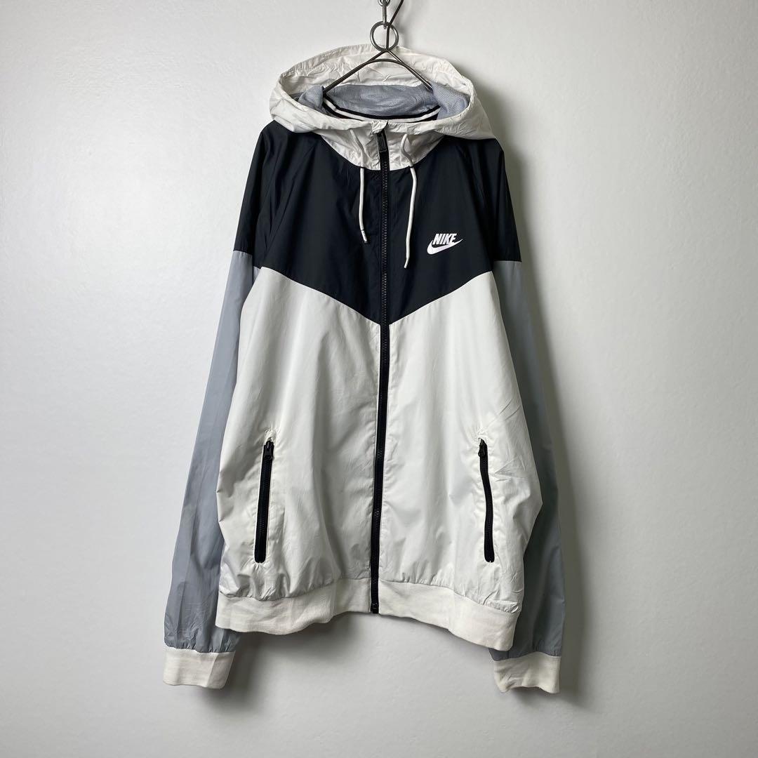 デッドストック 90s NIKE ナイキ ナイロン ジャケット ネイビー  肉厚