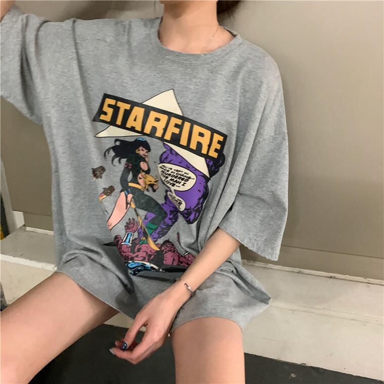 春 夏 レディース トップス Tシャツ 半袖 半袖Tシャツ アメコミ 漫画