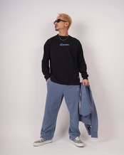 【#Re:room】FLOWER ICON WASHED SWEAT PANTS［REP312］