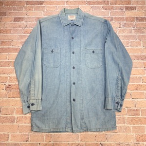 Ⓚ1970s CREIGHTON CHAMBRAY SHIRT