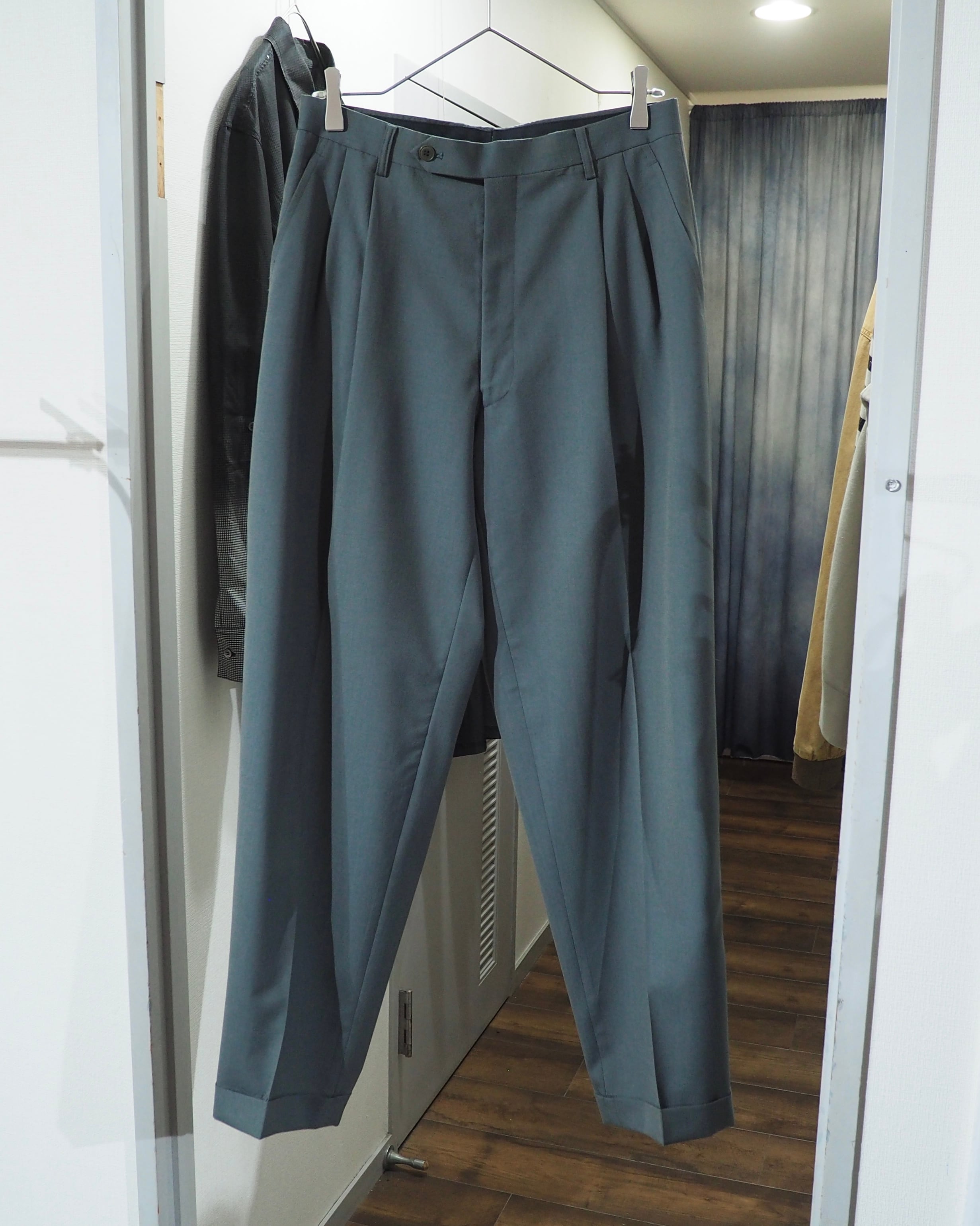 1980 - 90s " SUIVI HOMME " Beautiful Sage Green Color Special Vintage Set up