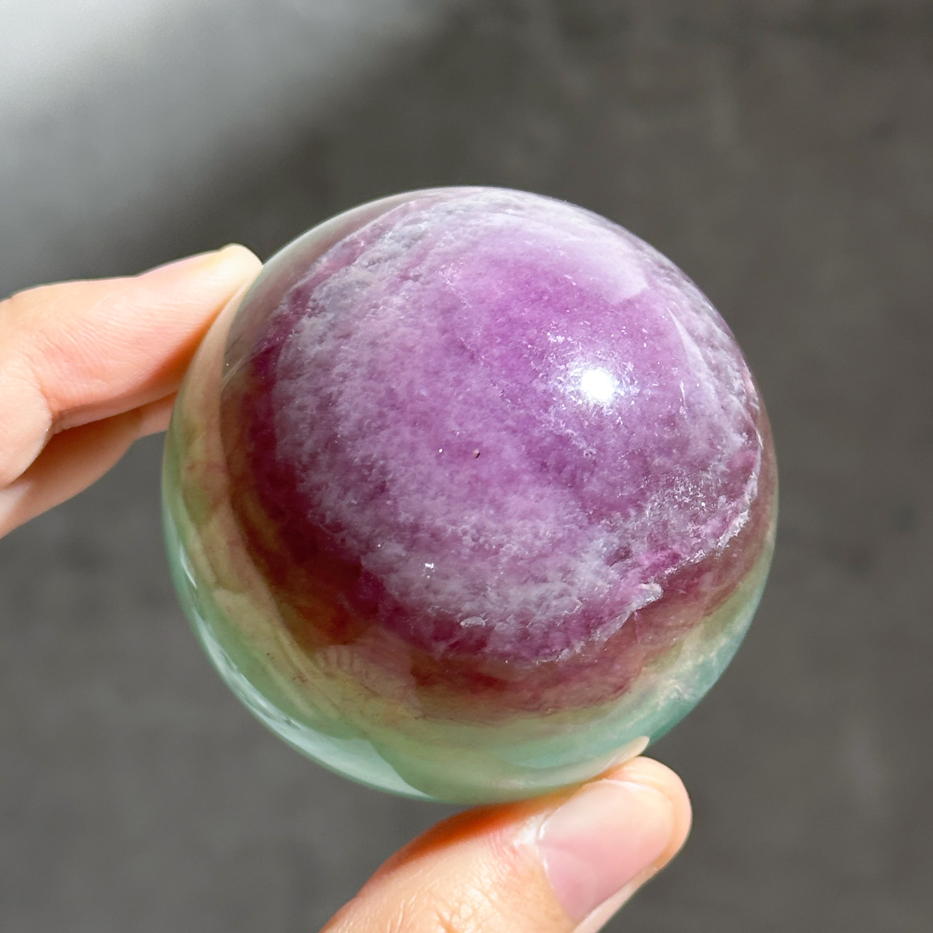 レインボーフローライト スフィア（丸玉)05◇ Rainbow Fluorite Sphere