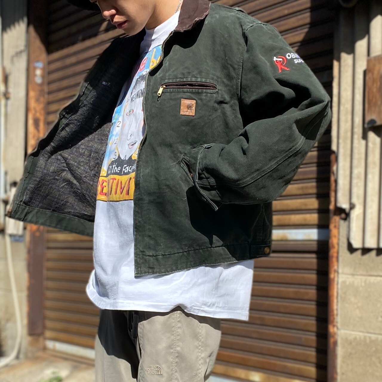 Carhartt カーハート デトロイトジャケット ワークジャケット 企業ロゴ  