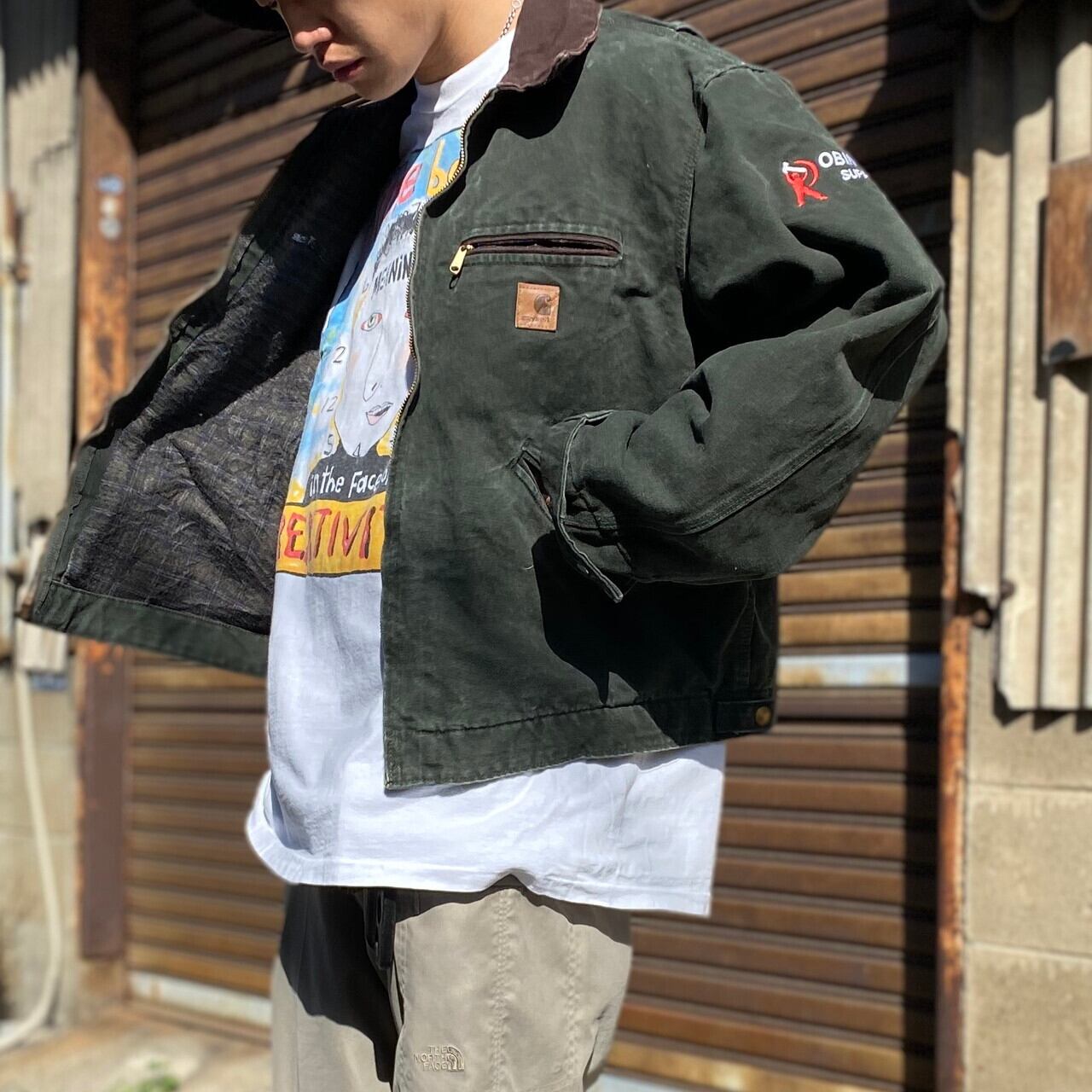 Carhartt カーハート デトロイトジャケット ワークジャケット 企業ロゴ 