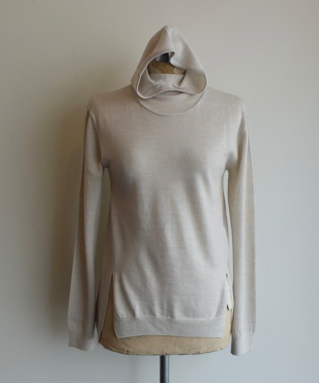 Little $uzie/ls34399K Extra Fine Wool Hooded Knit(Ivory)