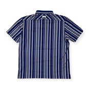 Callaway キャロウェイ ゴルフ ストライプ柄 ドライ メッシュ 半袖 ポロシャツ サイズ 3L /メンズ/ネイビーブルー系