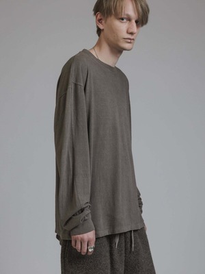 【26AW | MEN】 THE VIRIDI-ANNE ザヴィリディアン / SILK L/S T-SHIRT  / Tシャツ /  VI404601