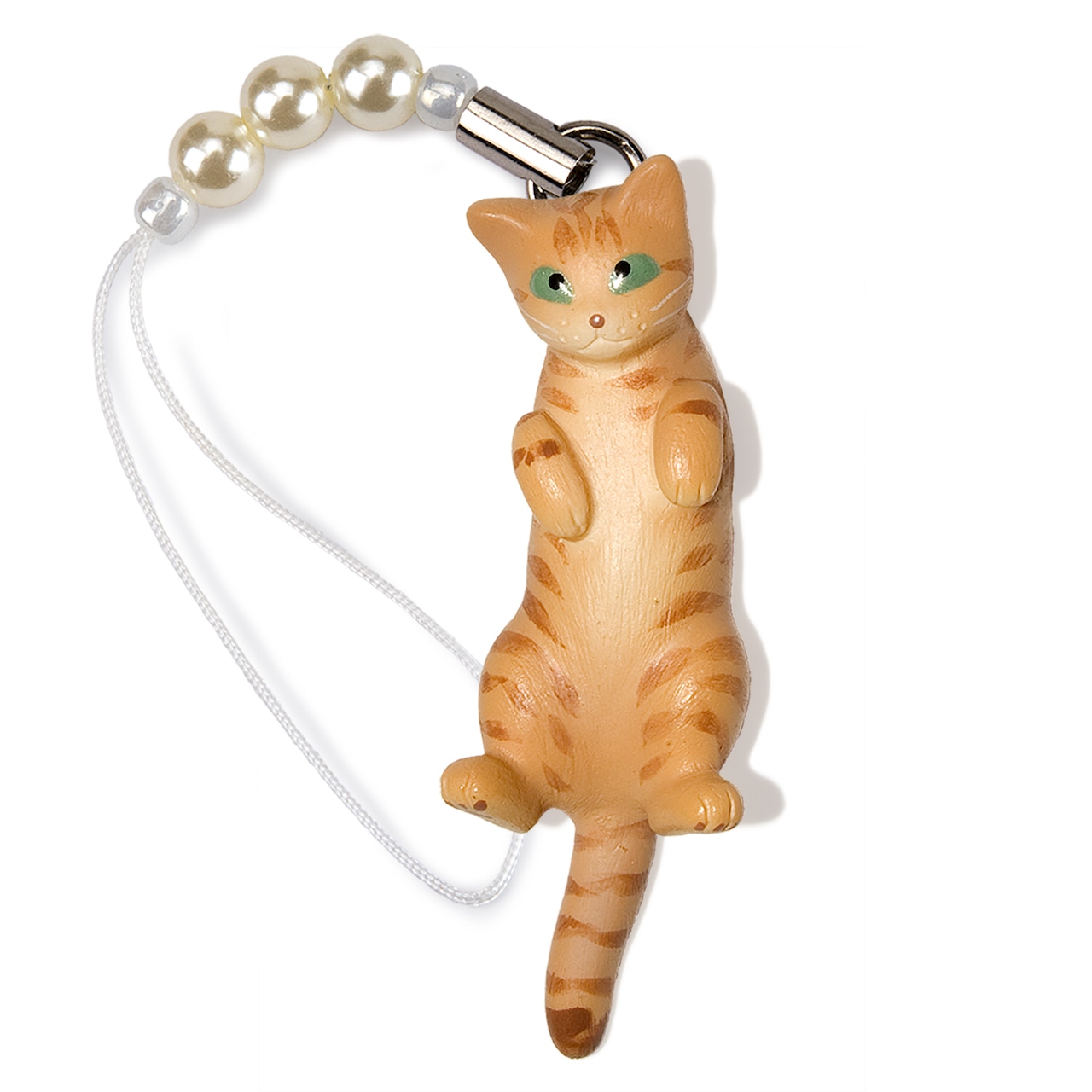 ペットラバーズ 猫どん LadyCat vol,7 茶トラ ビーズ ストラップ N-2708