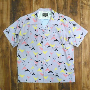 【GOOD ROCKIN'】GRS-321 "Boomerang" 50's Style S/S Shirts L.Gray