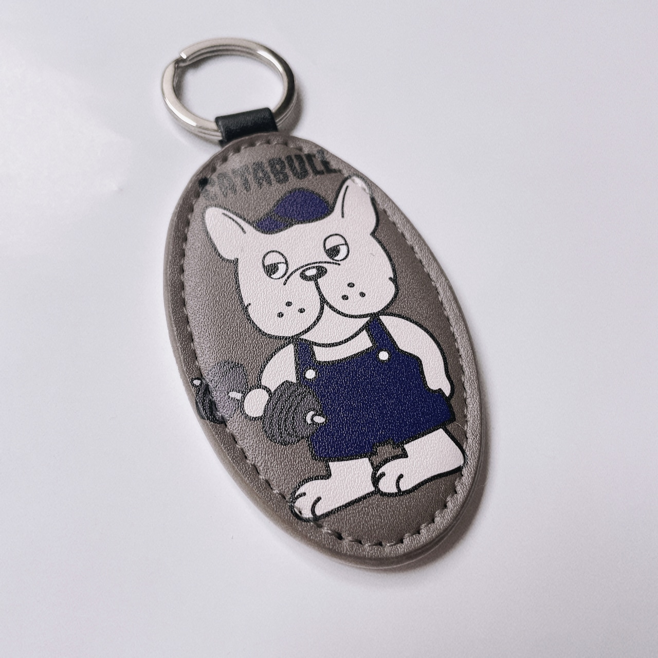 カタブル レザーキーホルダー【グレー】