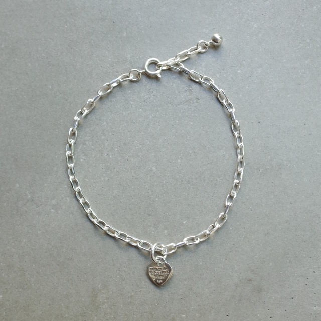 Heart Tag Bracelet (Silver) [WM-BC017]