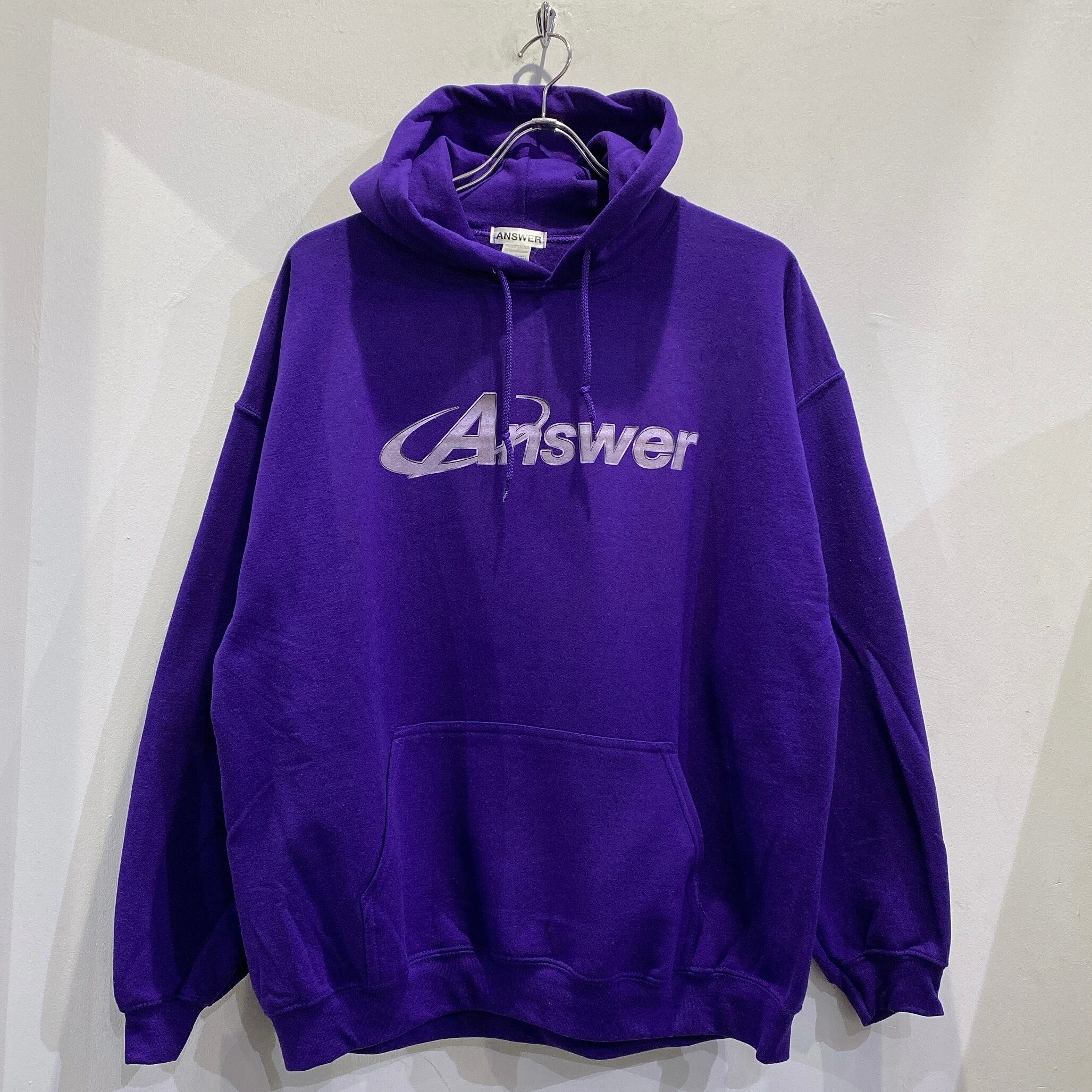 ANSWER COLLECTION /  METALIC LOGO HOODIE