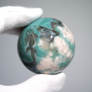 グリーン フラワーアゲート / スフィア【φ4.6cm】