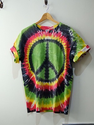 Y2K Peace mark tie dye Tee