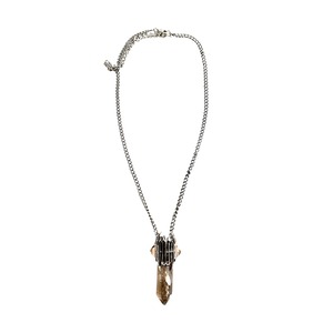 【IIIMIII】Crystal Pendant Necklace Light brown
