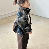 韓国子供服 / 26winter / cream bbang / ボアカモフラージュジャンパー / キッズ / 冬服 *XXS~JS*