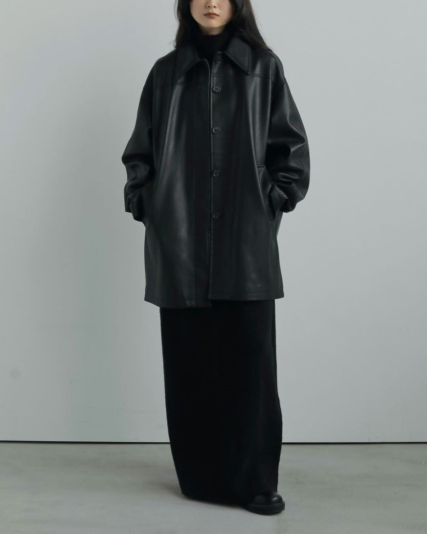 【未使用】anuke アンヌークEcoleather Over Jacket anuke(アンヌーク) Ecoleather Over Jacket | サウスオレンジ