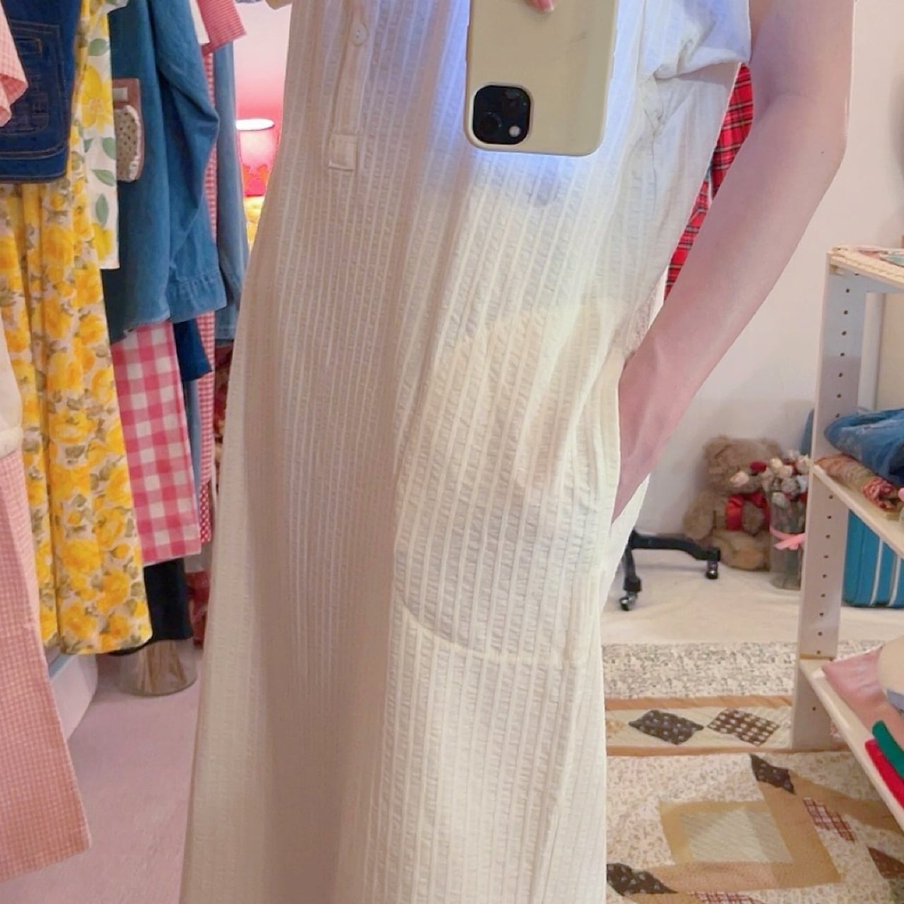 flower pocket neglige one-piece