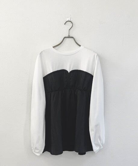 【SELECT】ビスチェドッキング カットソー ロンT