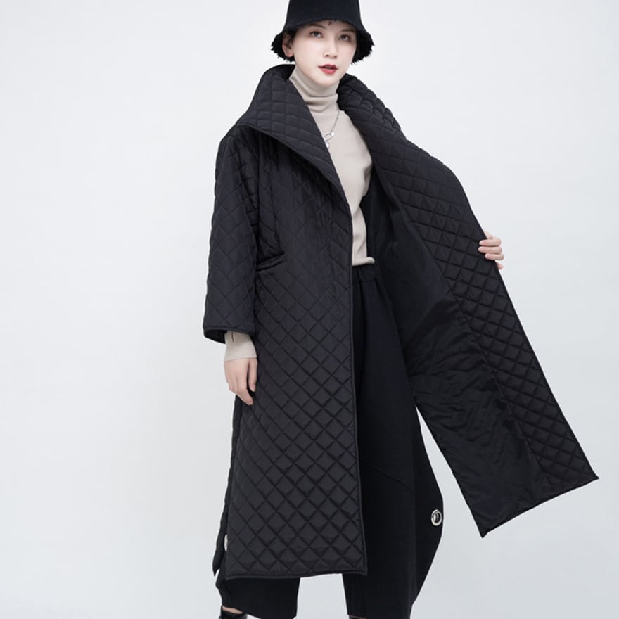 ゴスロリ コート キルティング 大人モード系 スタイリッシュ 通勤 30代モード