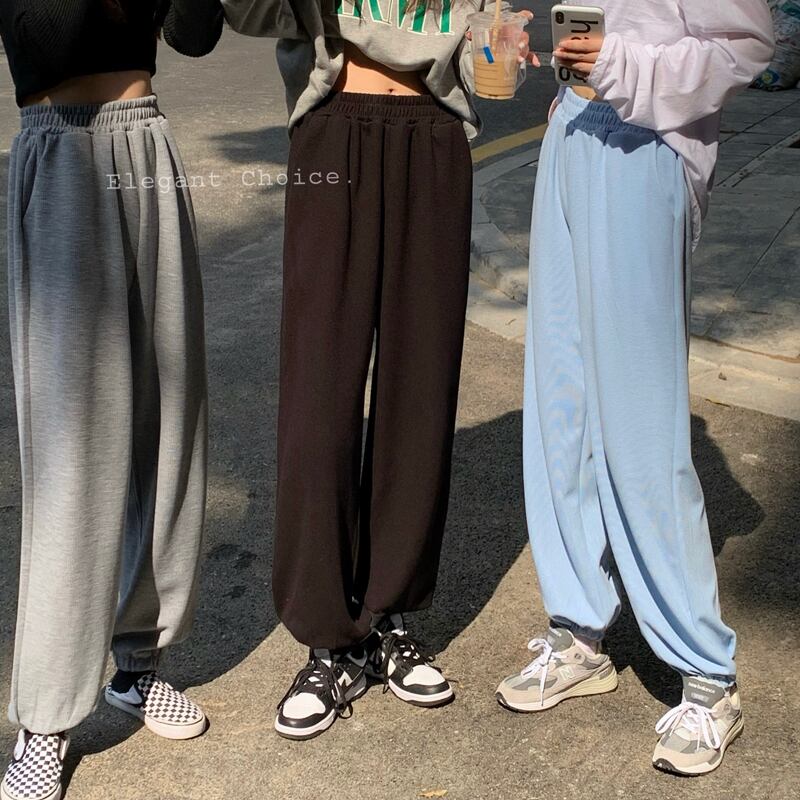 ハイウェストカジュアルパンツ スプリングオータムルーズ 春物 秋物 モンロー58175797527
