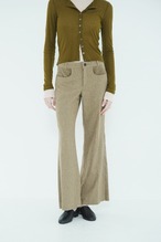 CLANE CORDUROY PANEL MELANGE PANTS