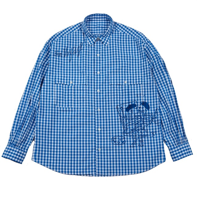 【GINZA EXCLUSIVE】ROLL UP GINGHAM CHECK SHIRT "BEAT LOVE" LIMITED CUSTOM