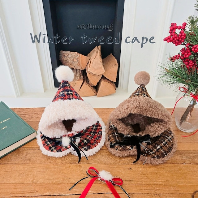 予約  【pecoramou select】 ウィンターツィードケープ