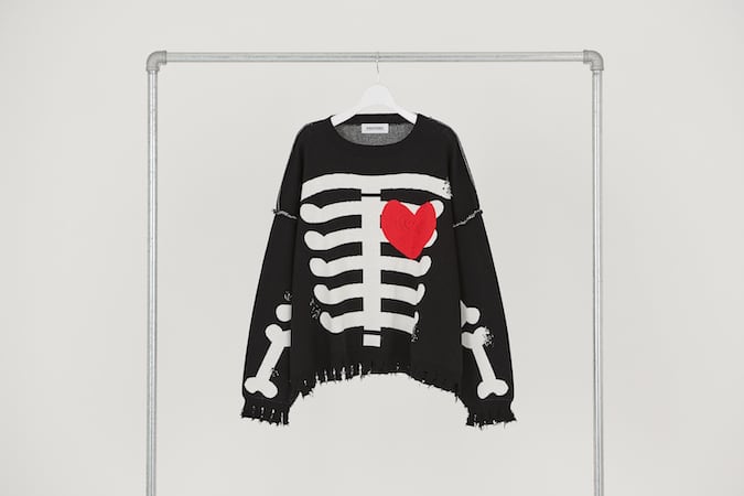 DISCOVERED ディスカバード】BONE KNIT BLACK