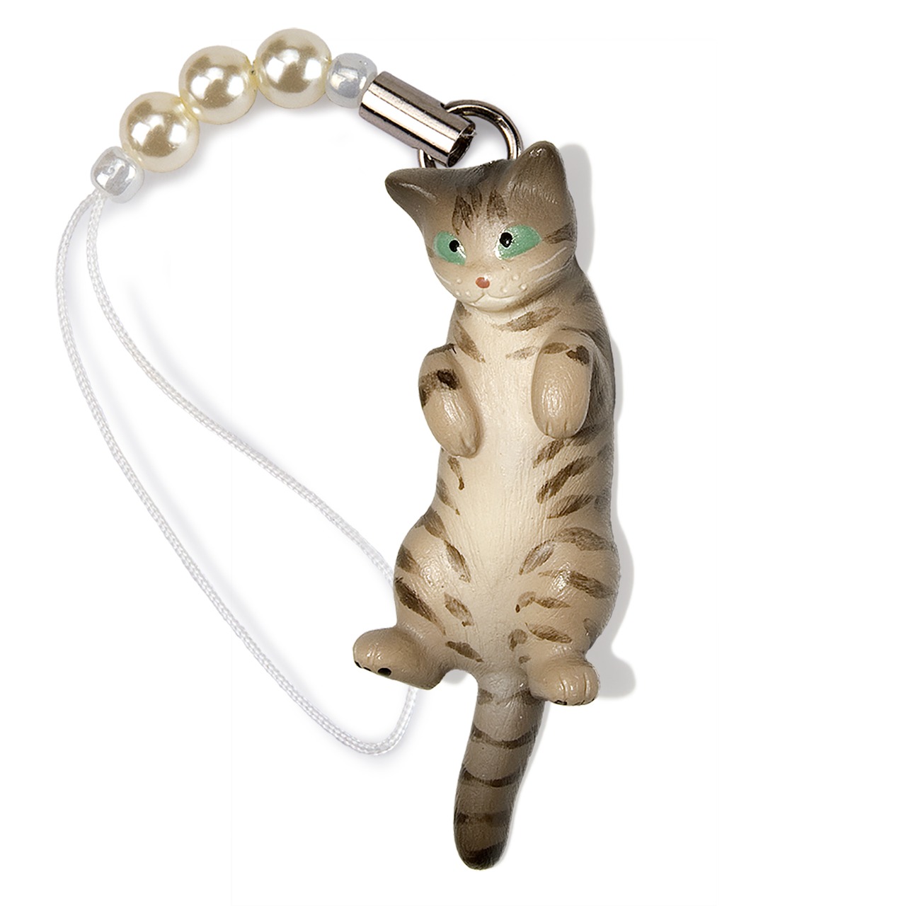 ペットラバーズ 猫どん LadyCat vol,7 サバトラ ビーズ ストラップ N-2707