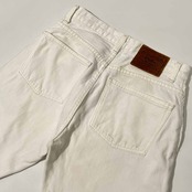 POLO RALPH LAUREN ポロ ラルフローレン ホワイトデニム パンツ ジーンズ W28 /白/メキシコ製/革パッチ/インパクト21