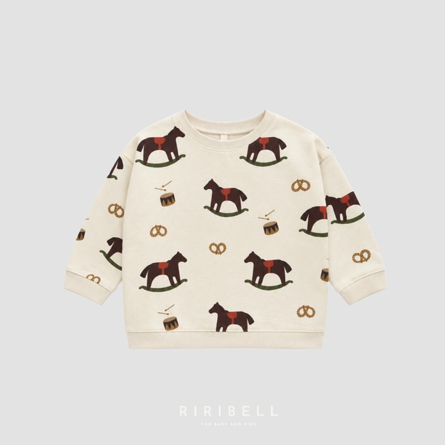 予約/送料無料【ORGANIC ZOO】Horse Parade Sweatshirt /  11月上旬入荷