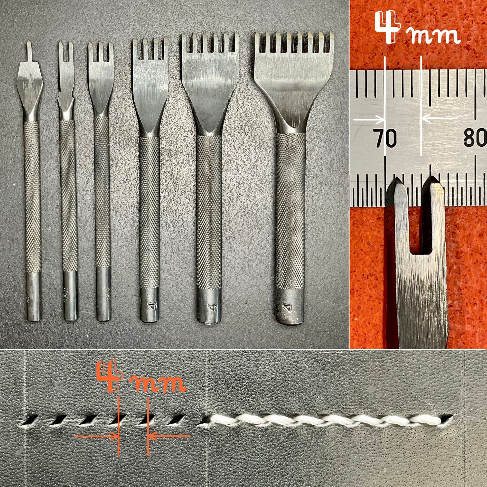 菱目打4mm 2本目