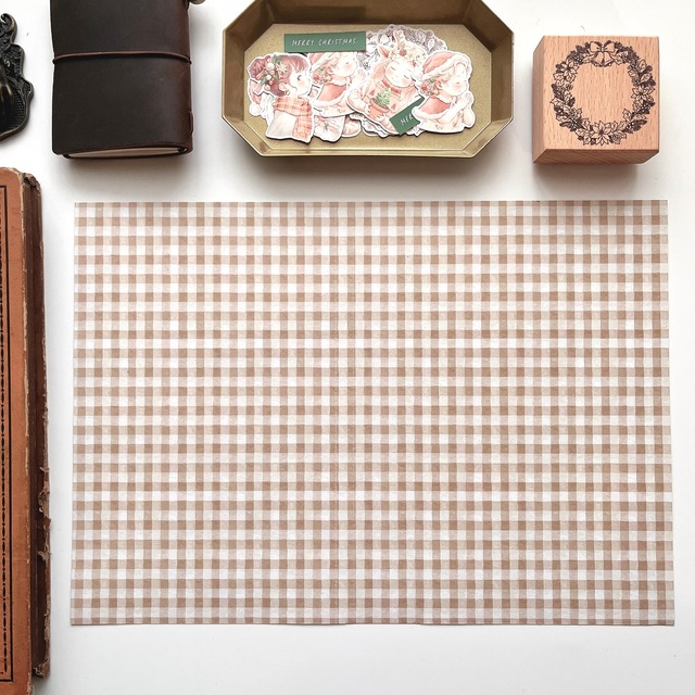 ラテギンガム | デザインペーパー | S069