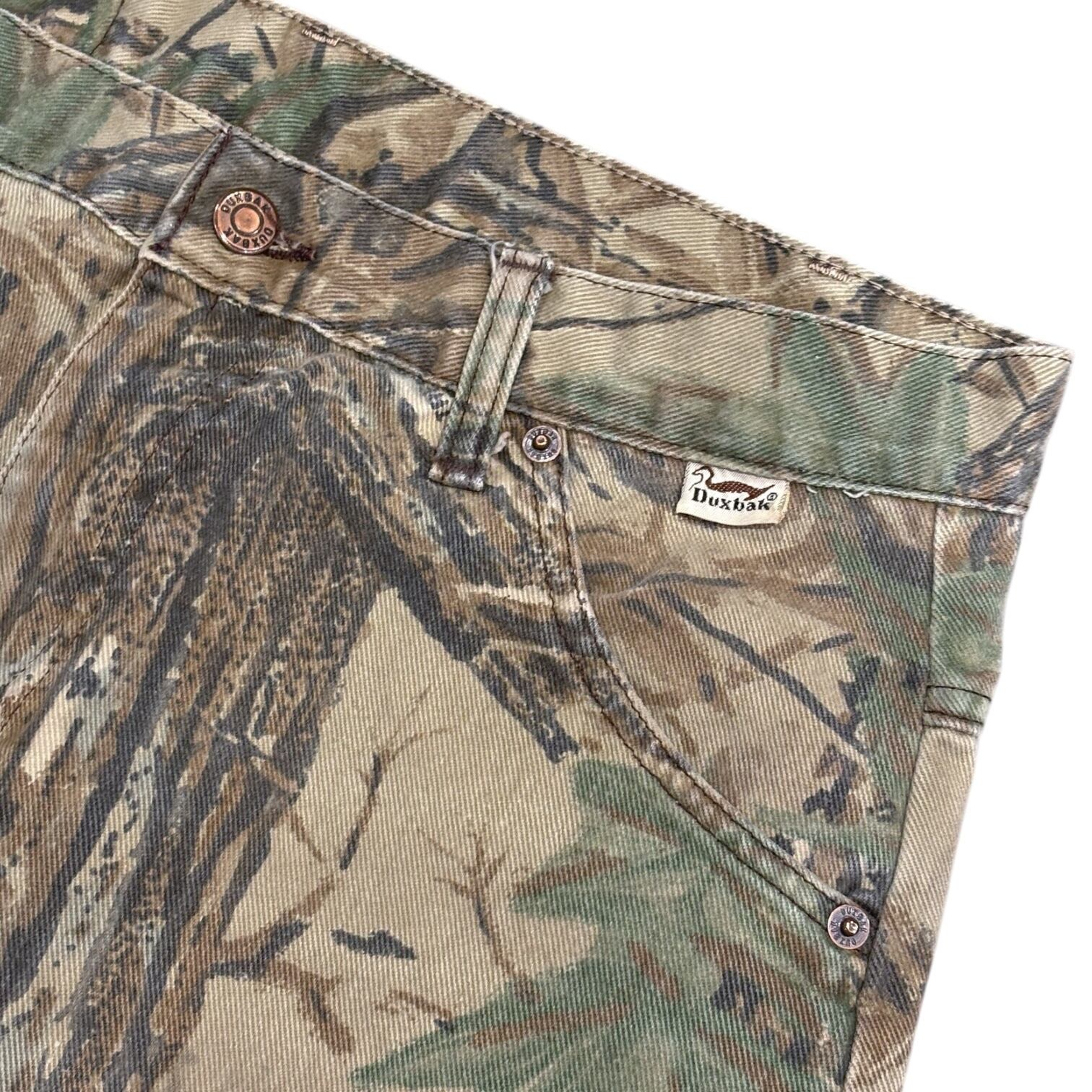 90's USA製 Duxbak Realtree Camo 5Pocket Pants W34 / ダックスバック