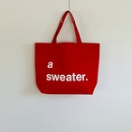 NEW! a sweater トートバッグ・赤