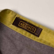ARAMIS アラミス クレイジーパターン バンドカラー 半袖シャツ M/マルチ メンズ