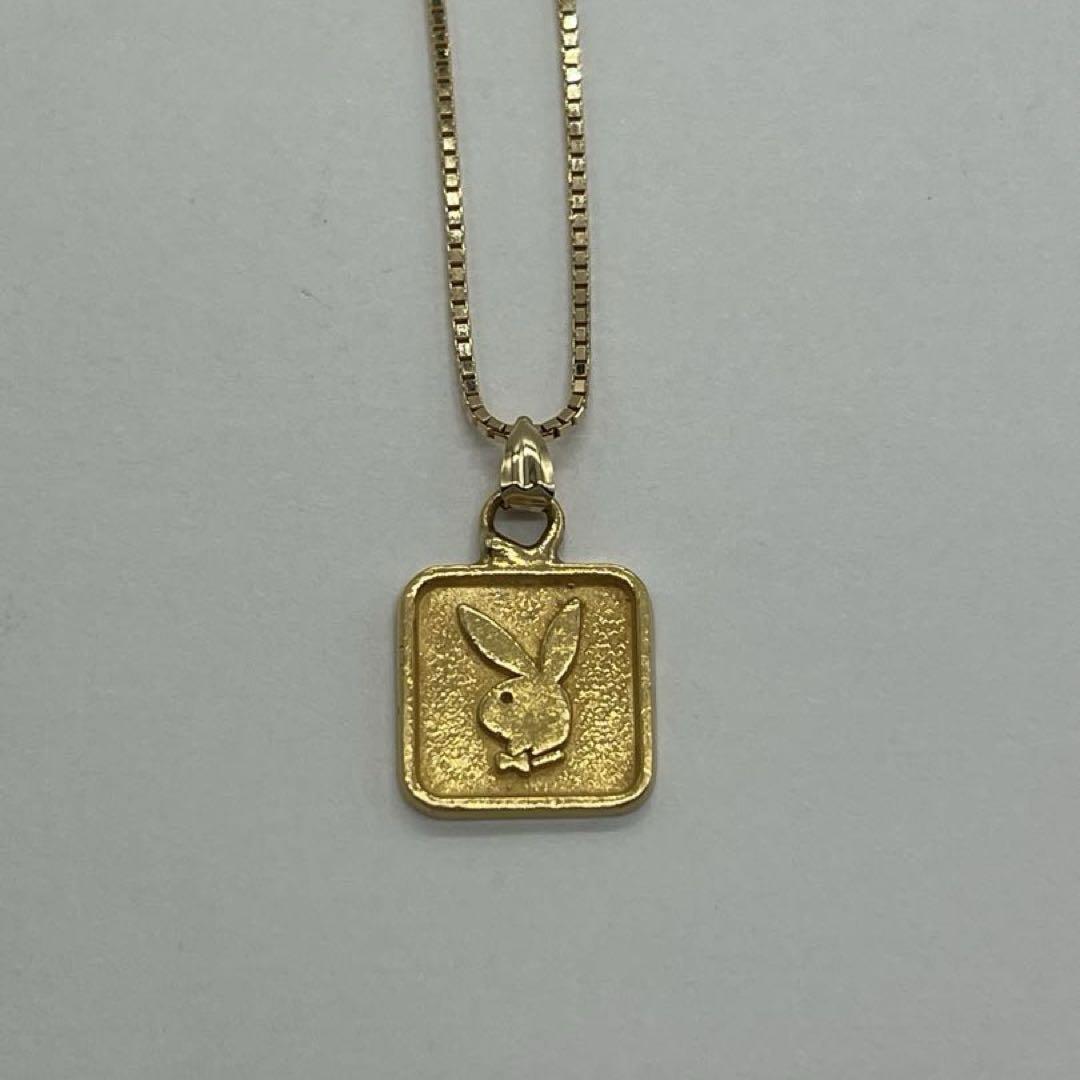 プレイボーイ PLAY BOY ラビットヘッド ネックレス YG 750 K18 | Refind