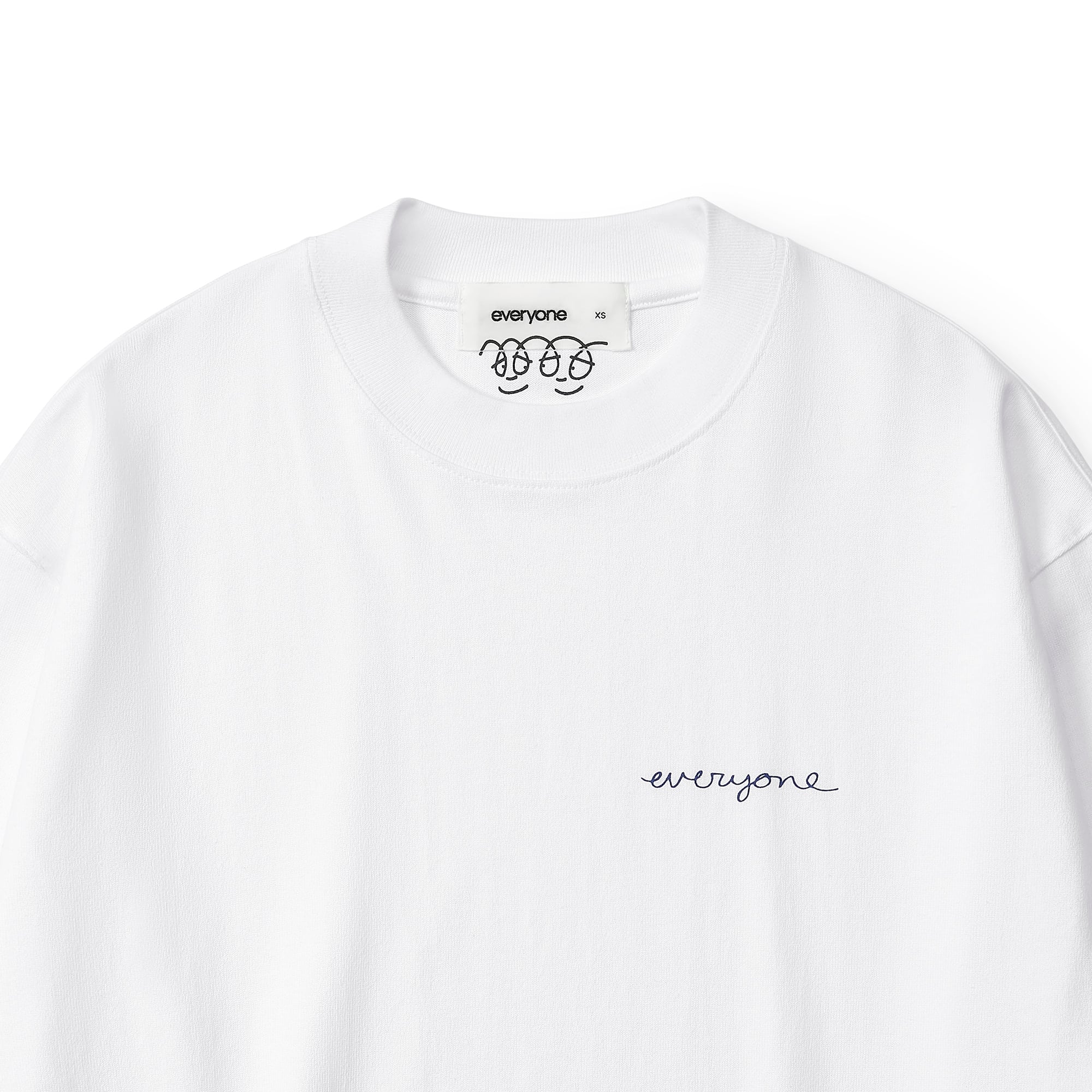 everyone j.30000 rooftop logo long sleeve tee (WHITE) | everyone