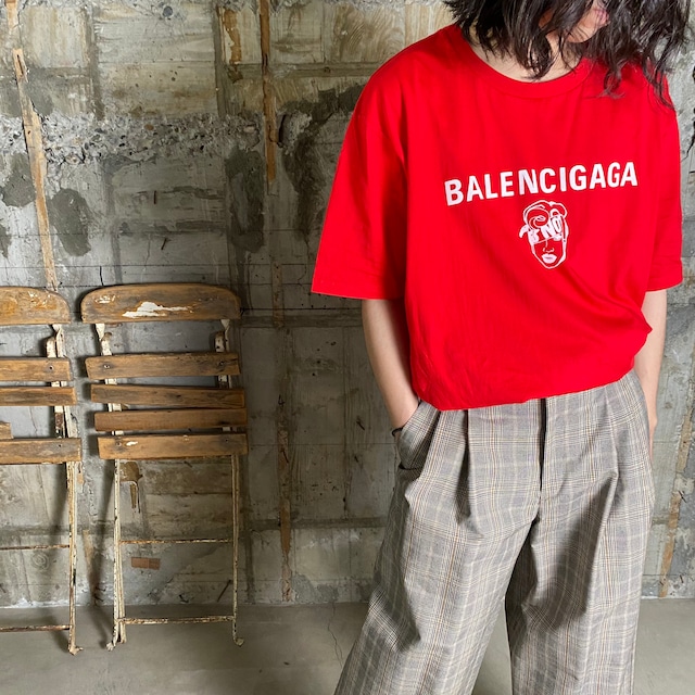 BLACK SCORE【ブラックスコア 】BALENCIGAGA Tシャツ(RED).