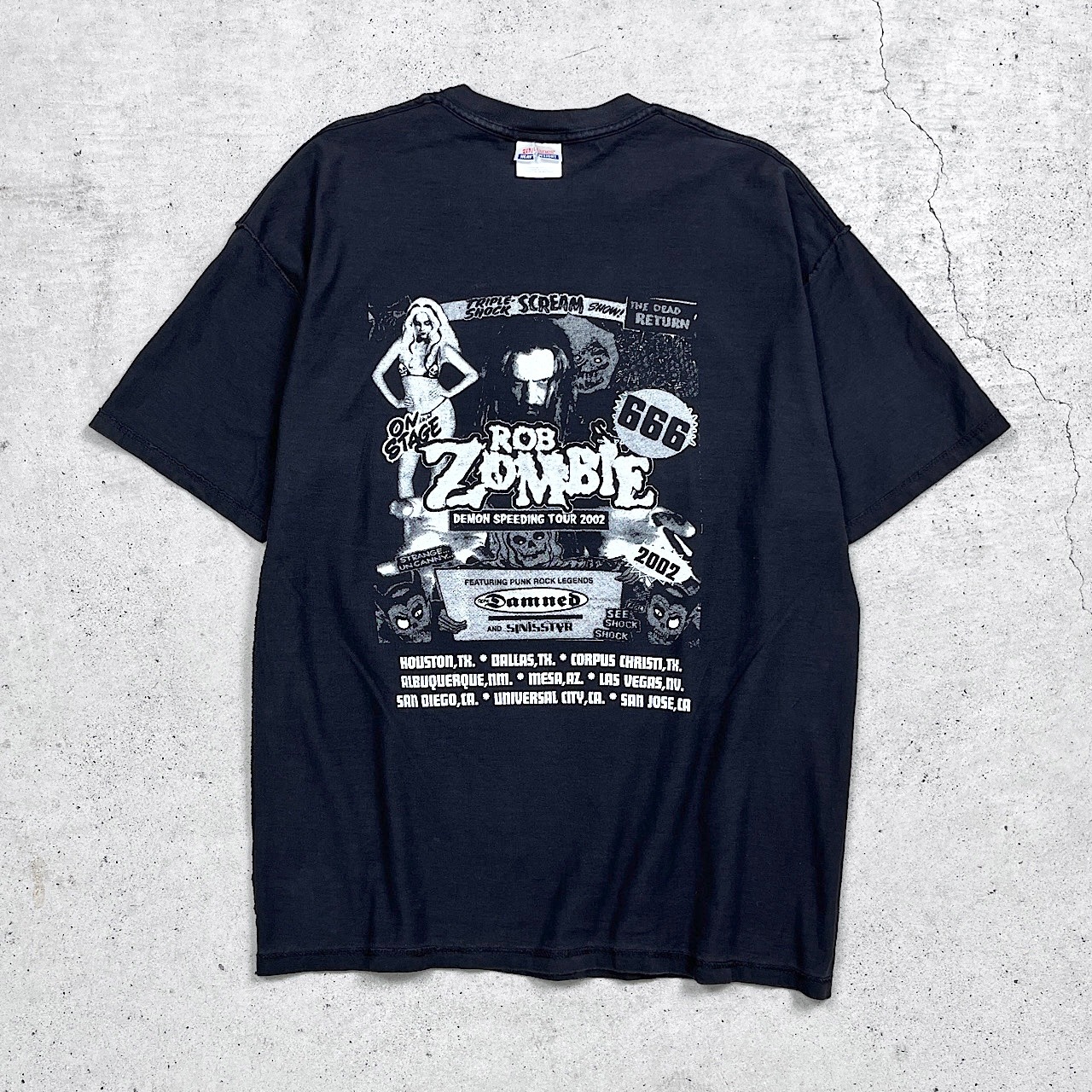 00年代 ROB ZOMBIE ロブ・ゾンビ DEMON SPEEDING TOUR 2002 バンドT 